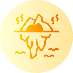 iceberg gradient icon
