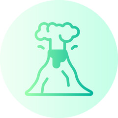 volcano gradient icon