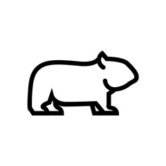 guniea pig Icon Illustration