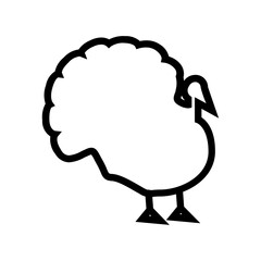 turkey Icon Illustration