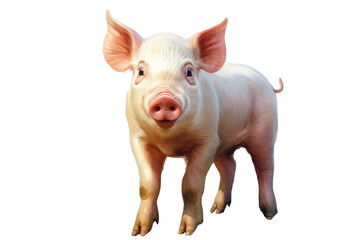 Fototapeta premium Pig on transparent background