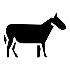 silhouette of a horse