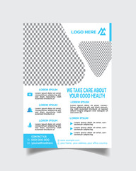 Medical flyer collection, medical cover a4 template, healthcare flyer leaflet 