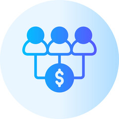 mutual gradient icon