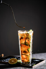 Beautiful images of drinks at restaurants, mixing drinks, Beautiful photos of summer drinks 
