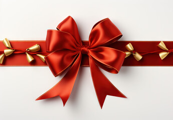 ribbon red gold