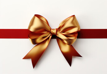 Fototapeta premium ribbon red gold