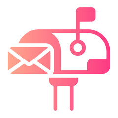 letter box gradient icon