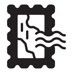 postage glyph icon