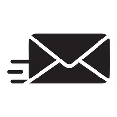 send mail glyph icon