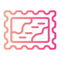 post stamp gradient icon