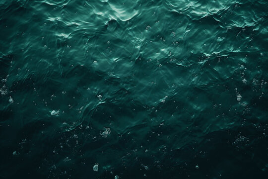 dark blue water surface with ripples background top view