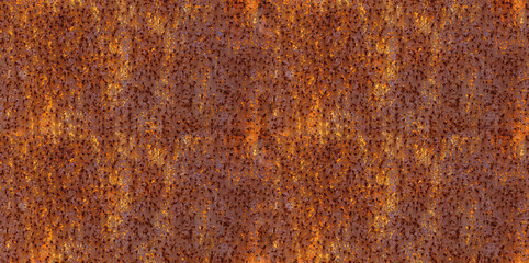 Panoramic grunge rusted metal texture, rust and oxidized metal background. Old metal iron panel....
