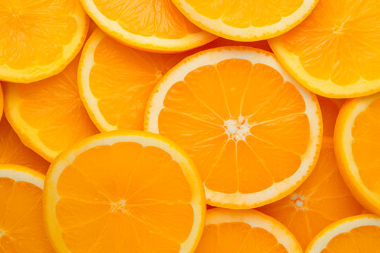 Fruitful Array: Sliced Orange Background