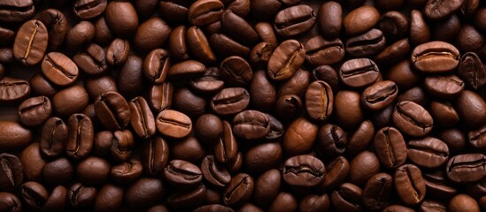 Texture of freshly roasted coffee beans