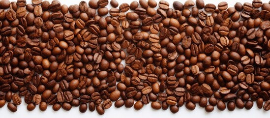 Obraz premium Collection of vertical photo backgrounds with copy space featuring canvas and coffee beans
