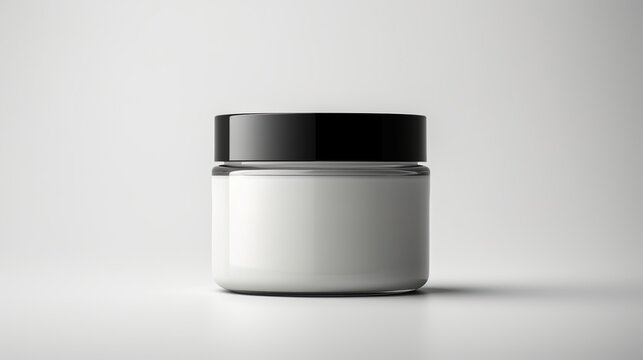 Maqueta de bote de cosm&eacute;tica o crema. Generado por IA.