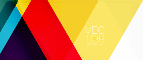 Abstract background. Color transparent triangles in mosaic style with shadow lines. Design for website headers, social media posts, digital art displays, presentations, branding elements, wallpapers