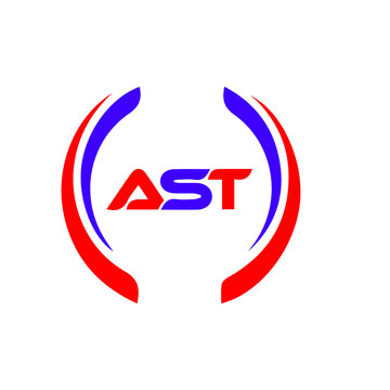 ast letter original monogram logo design