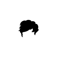 male haircuts and hairstyle Silhouette