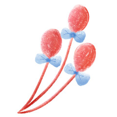 candy on a white background