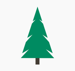 Christmas tree icon design element.