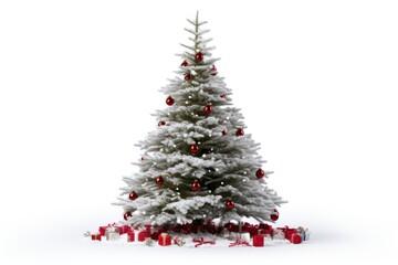 Fototapeta premium decorated christmas tree