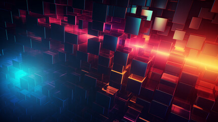 abstract technology bright colorful background