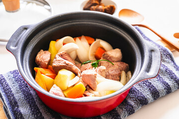 炒めたカレーの具