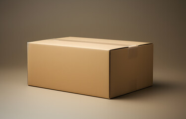 brown cardboard box for mockup needs