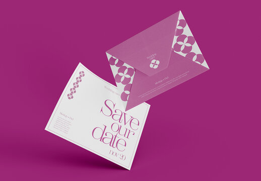 Invitation Card Design Mockup