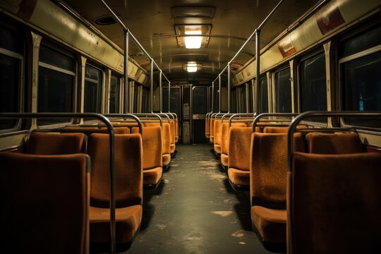 inside an empty bus, nobody is here photograph, photography, professional quality --ar 3:2 --v 5.2 Job ID: 85a1bd02-1650-4a66-a865-4430605a7f2a