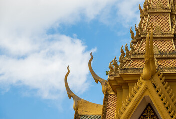 Cambodian temple roof