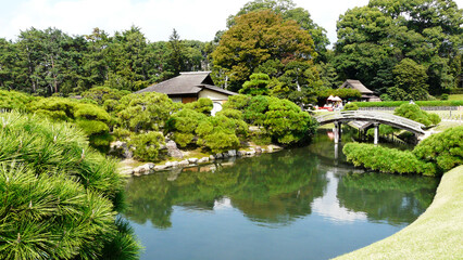 Fototapeta na wymiar Korakuen Gardens, Okayama, Honshu Island, Japan