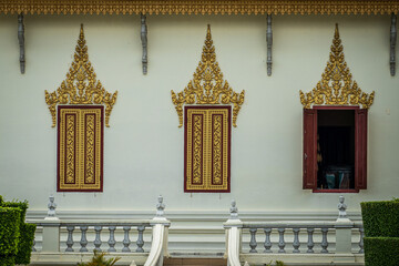 Temple windows in Cambodia