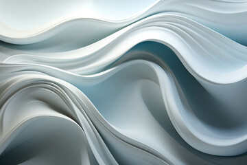 Abstract 3D wallpaper with mesmerizing swindling silky shapes creating a dynamic and sophisticated atmosphere. Ai generated