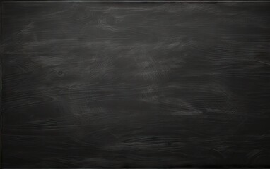 Blank Blackboard School, Chalk rubbed out on blackboard. - obrazy, fototapety, plakaty
