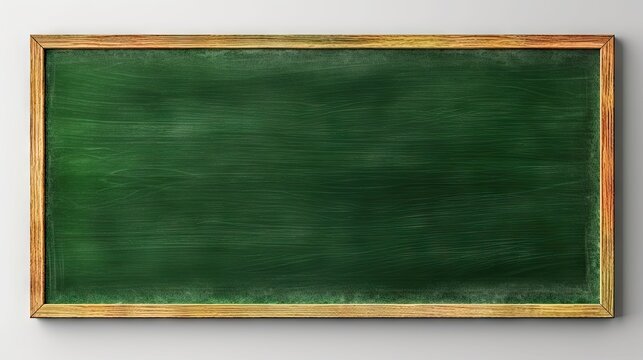 Blank green chalkboard, blackboard texture with copy space with chalk traces