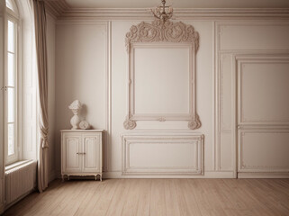 Empty room. window, light falls on the floor. no furniture, minimalism. 