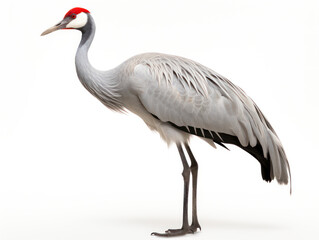 Obraz premium Crane Studio Shot Isolated on Clear White Background, Generative AI