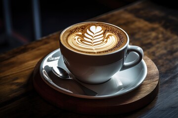 Realistic photos of coffee for display. - obrazy, fototapety, plakaty