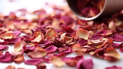 Fotobehang dried rose petals HD 8K wallpaper Stock Photographic Image  © AA