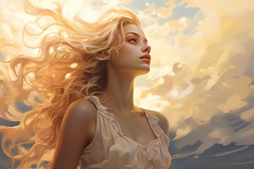 Photo of a beautiful woman from a fairy tale