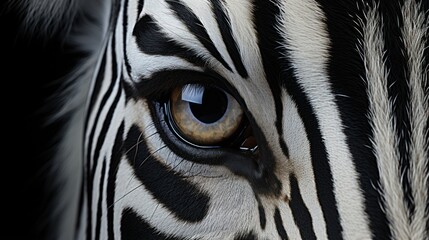 Close Up Eye Zebra