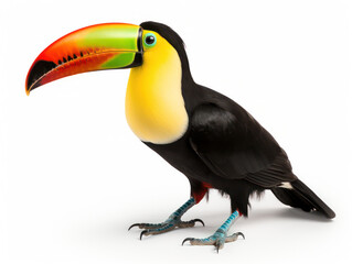 Tucan Studio Shot Isolated on Clear White Background, Generative AI