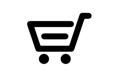 Shopping cart line editable stroke vector art icon. Shopping cart icon for apps and websites. Web store and shop buy logo symbol. EPS10 