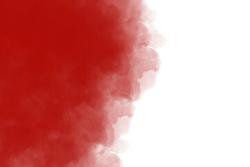 Fototapeta premium Abstract red liquid watercolor Gradient color isolated on transparent background