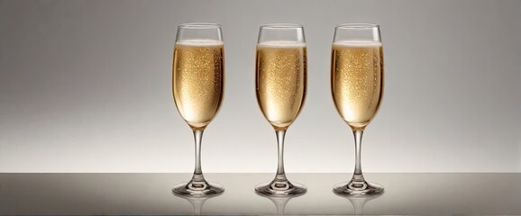 glasses of champagne
