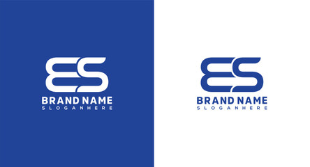 ES Letter Logo Design, ES icon Brand identity Design Monogram Logo Creative letter ES logo design. Initial letter ES logo design concept