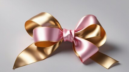 golden ribbon and bow